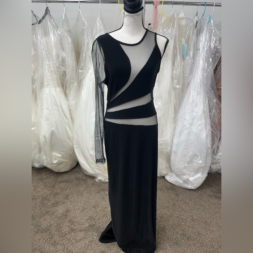 Elegant Black and Silver Women's Dress